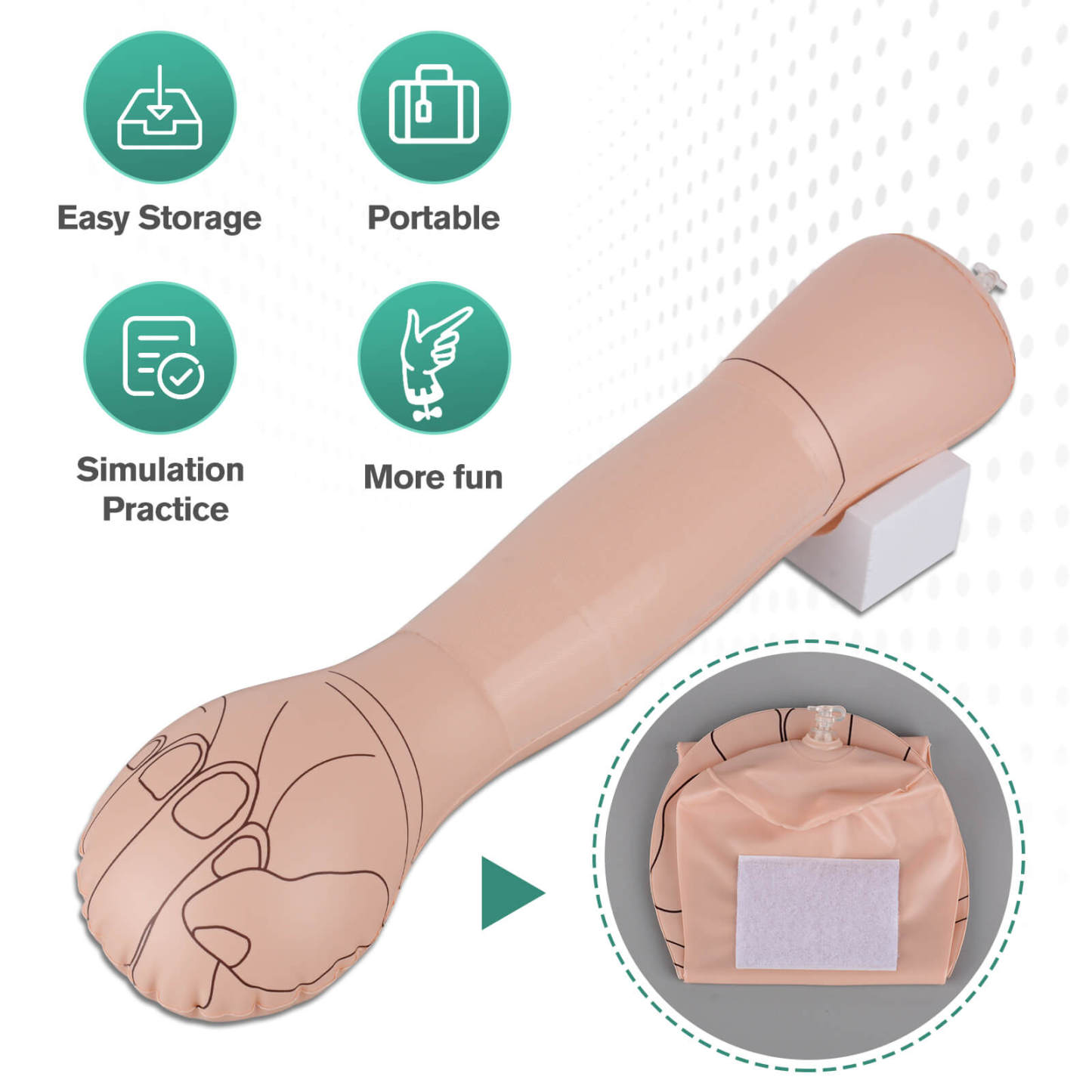 Portable Intradermal Injection Practice Kit for Nursing Students