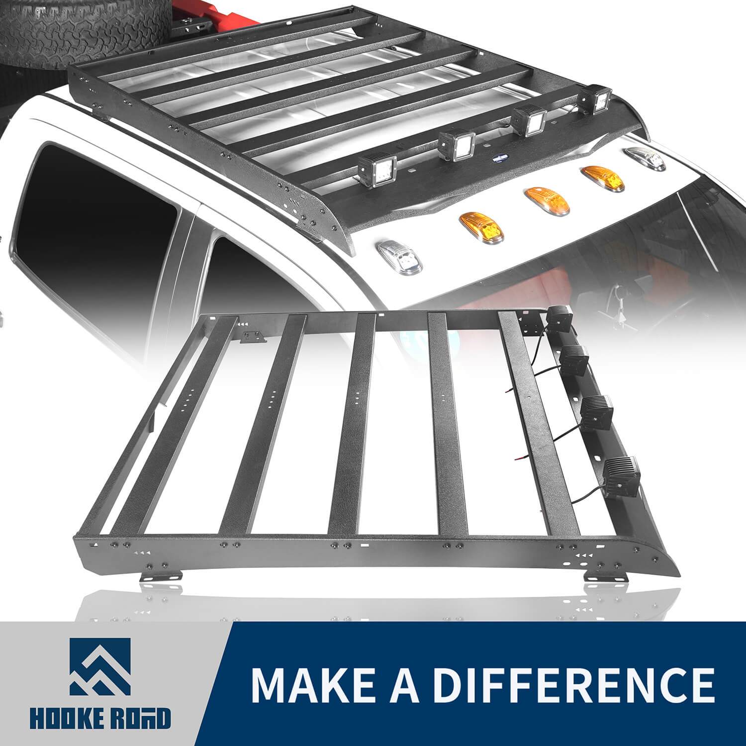 Hooke Road Roof Rack Cargo Carrier(14-21 Toyota Tundra Crewmax)