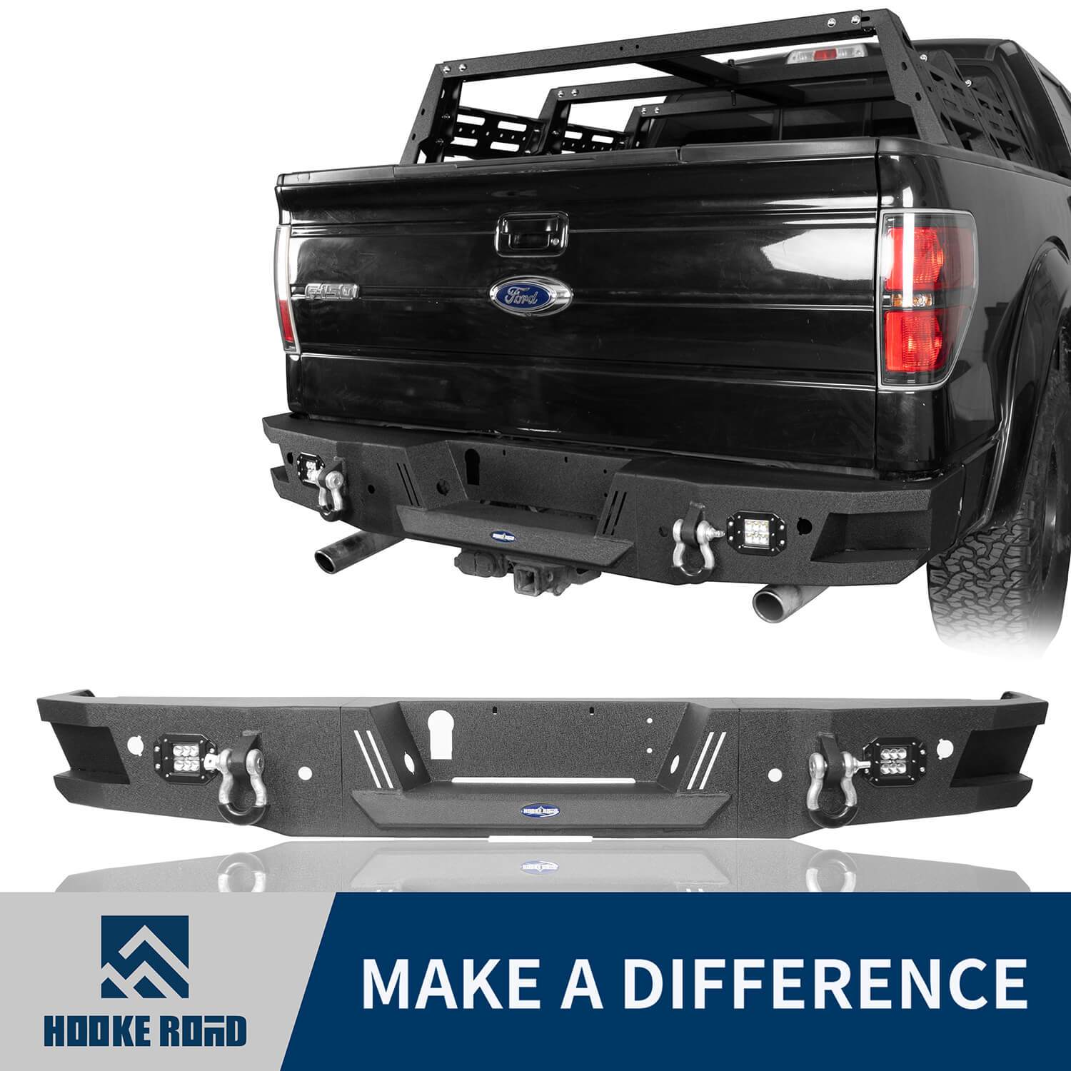 Hooke Road Rear Bumper(06-14 Ford F-150)