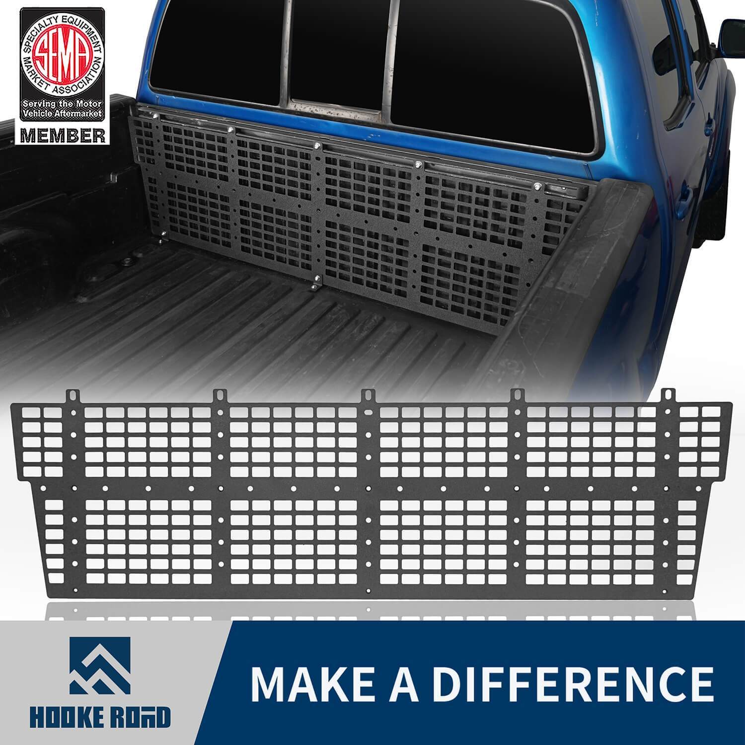Hooke Road Front Bed Molle System(2005-2015 Toyota Tacoma 6 inch Long Bed)