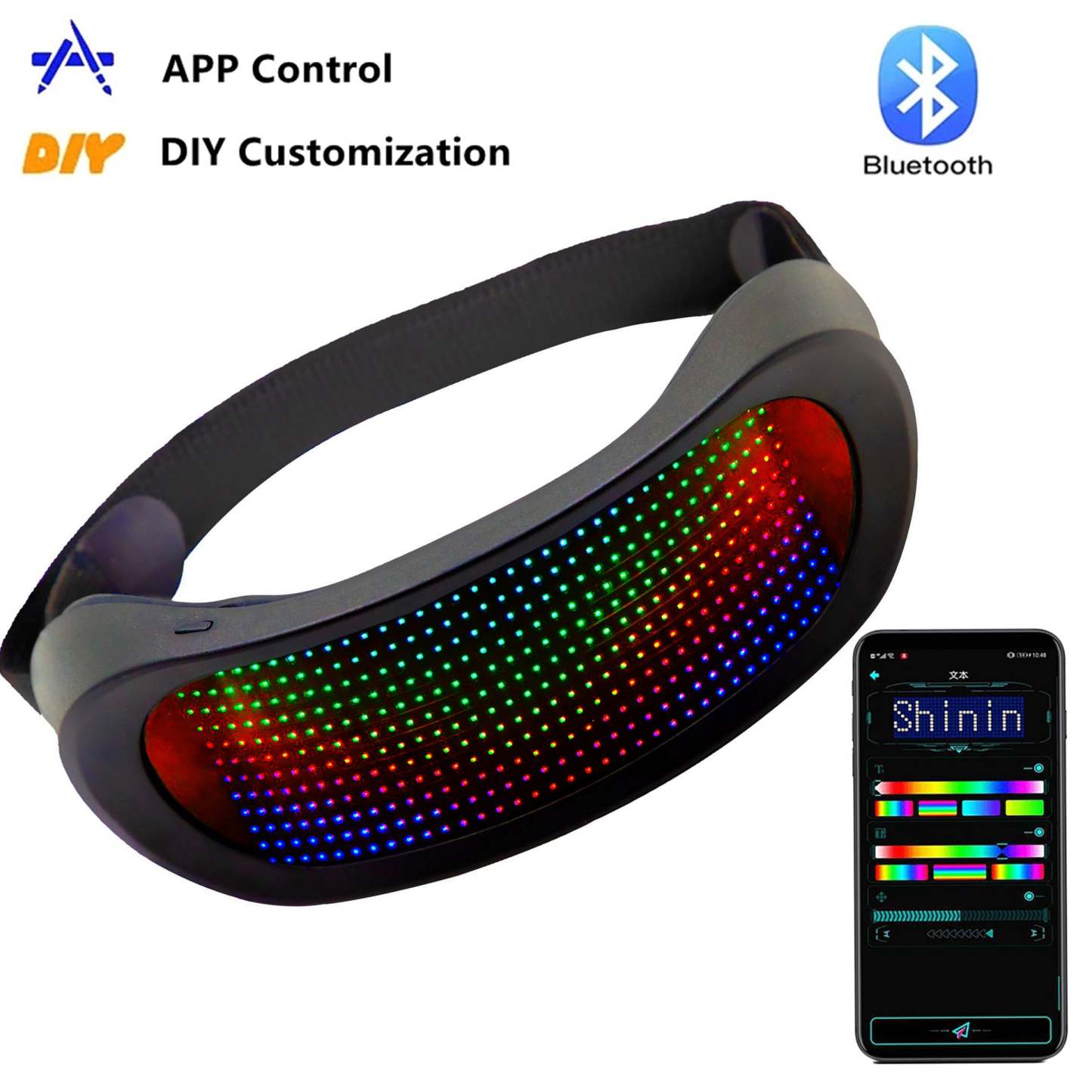Bluetooth APP Party LED Goggles-dressweeks