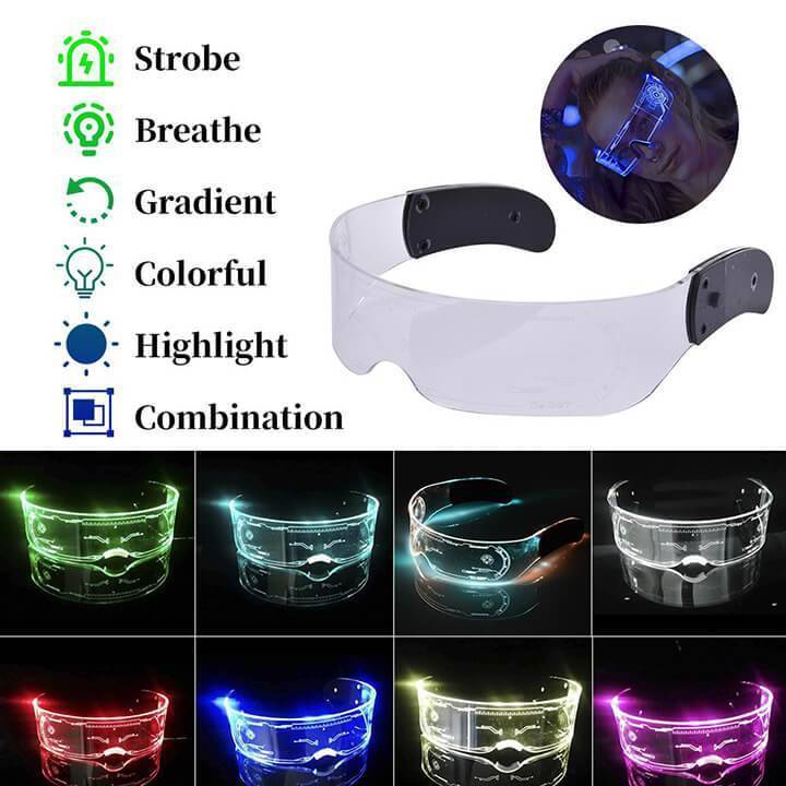 Colorful LED luminous glasses-dressweeks