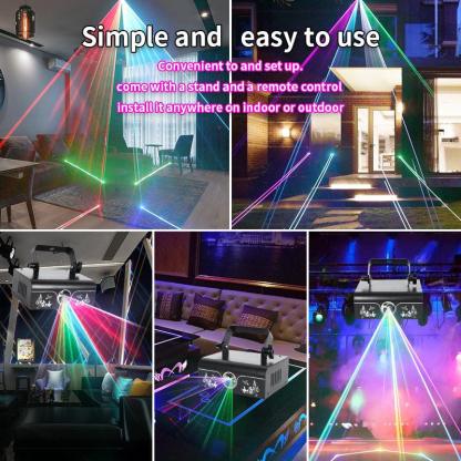 Full-color scanning animation laser light-dressweeks
