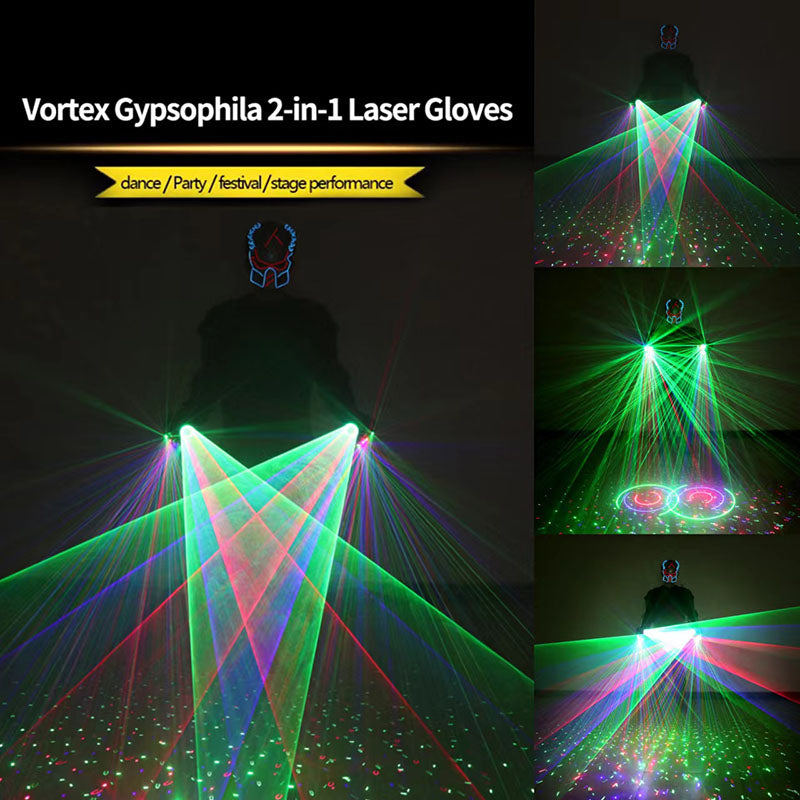 2 in 1 stage performance laser gloves-dressweeks