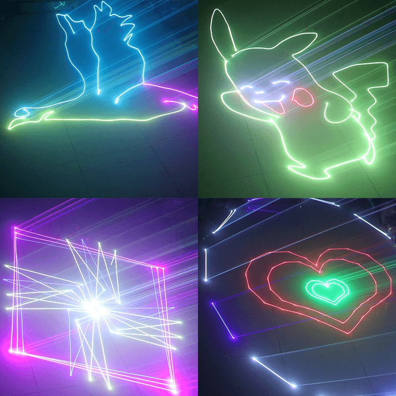 2023 New full-color animation scanning laser light-dressweeks