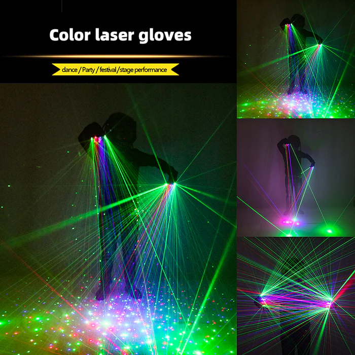 Rotating Party Laser Gloves Set-dressweeks