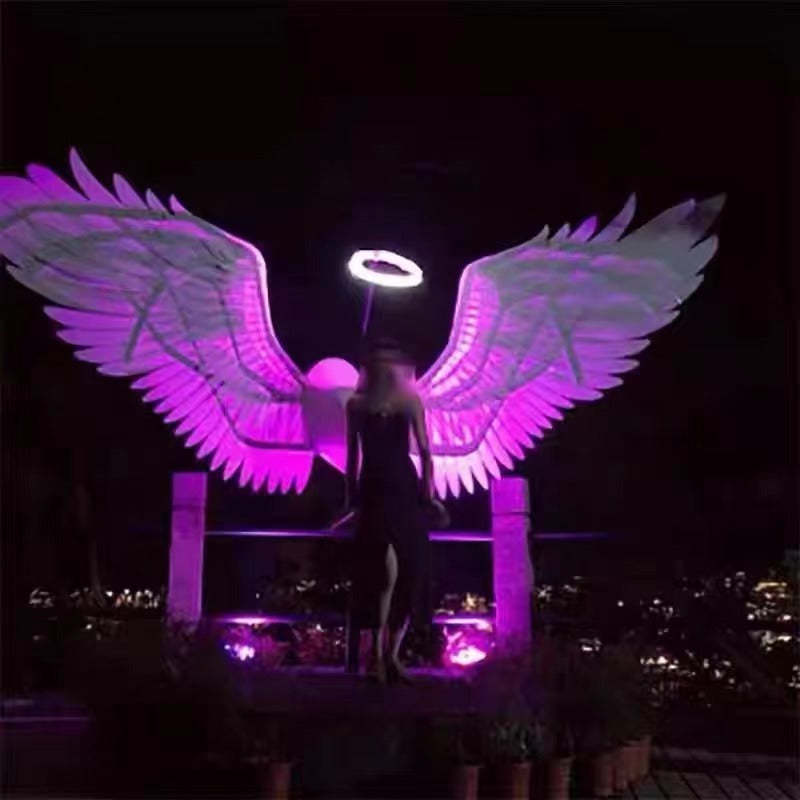 Customized LED luminous colorful wings-dressweeks