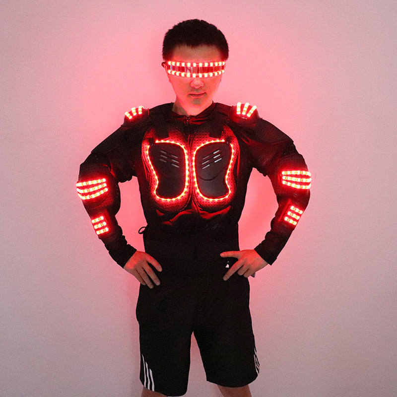 Stylish and colorful LED luminous armor-dressweeks