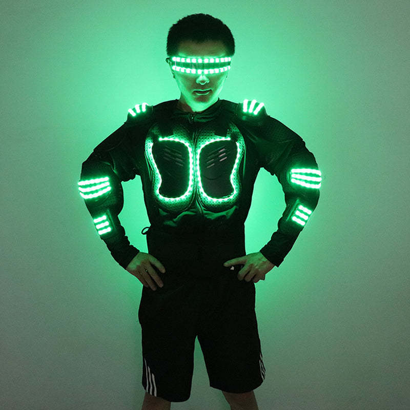 Stylish and colorful LED luminous armor-dressweeks