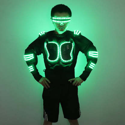 Stylish and colorful LED luminous armor-dressweeks