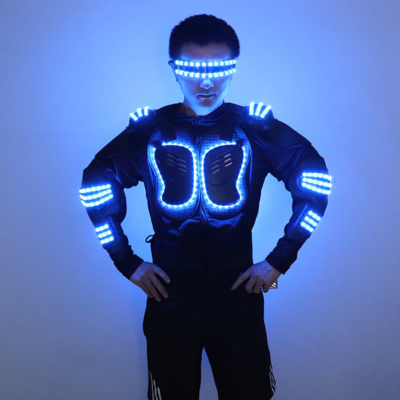 Stylish and colorful LED luminous armor-dressweeks