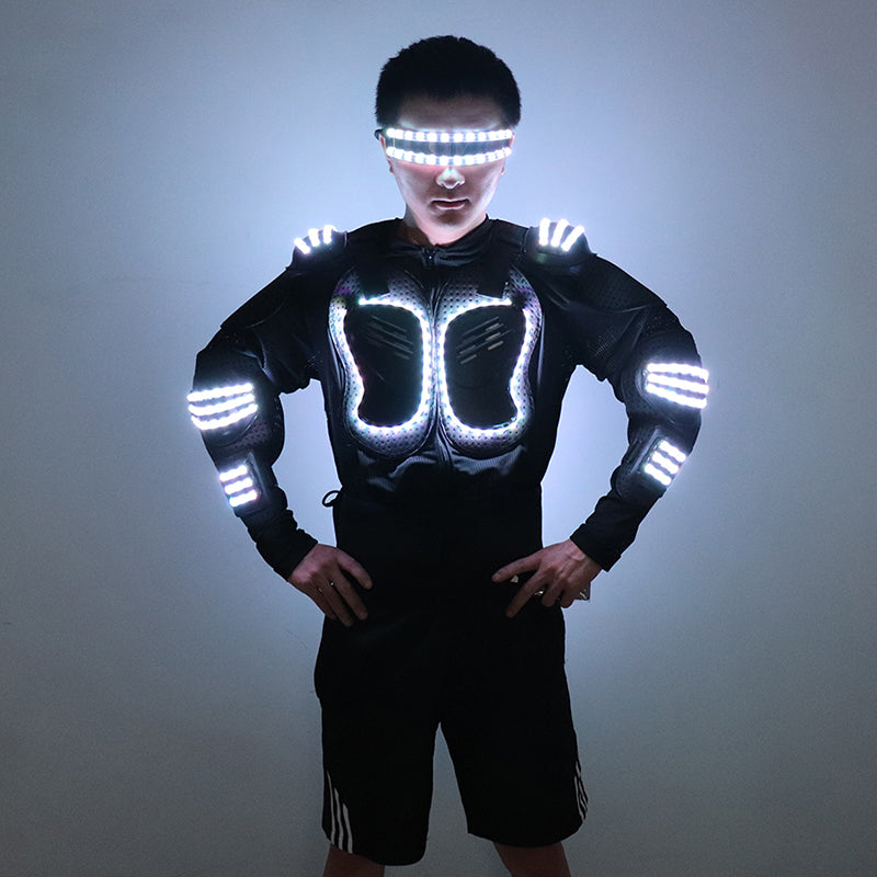 Stylish and colorful LED luminous armor-dressweeks