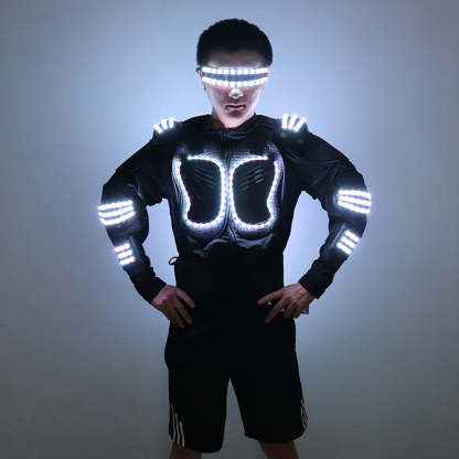 Stylish and colorful LED luminous armor-dressweeks
