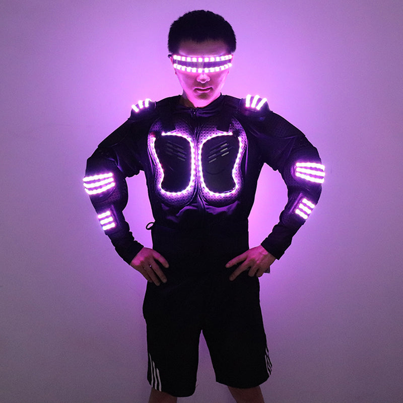Stylish and colorful LED luminous armor-dressweeks