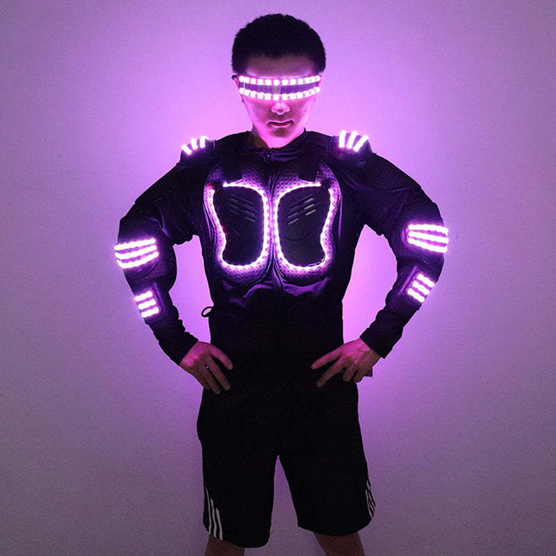 Stylish and colorful LED luminous armor-dressweeks