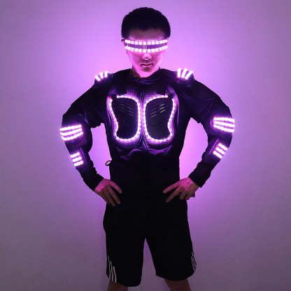 Stylish and colorful LED luminous armor-dressweeks