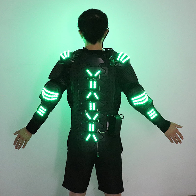 Stylish and colorful LED luminous armor-dressweeks