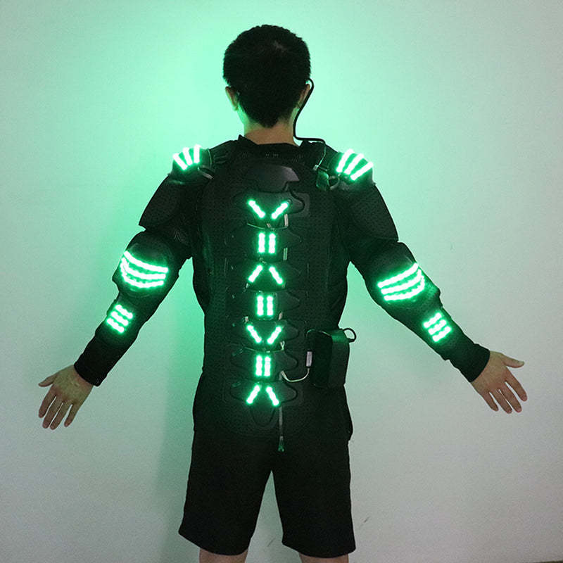 Stylish and colorful LED luminous armor-dressweeks