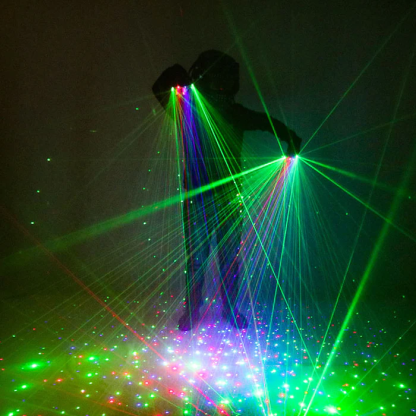 Rotating Party Laser Gloves Set-dressweeks
