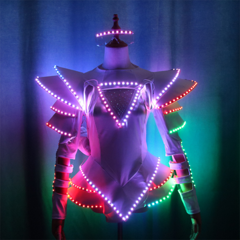 LED luminous robot clothing-dressweeks
