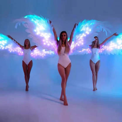 Customized LED luminous colorful wings-dressweeks