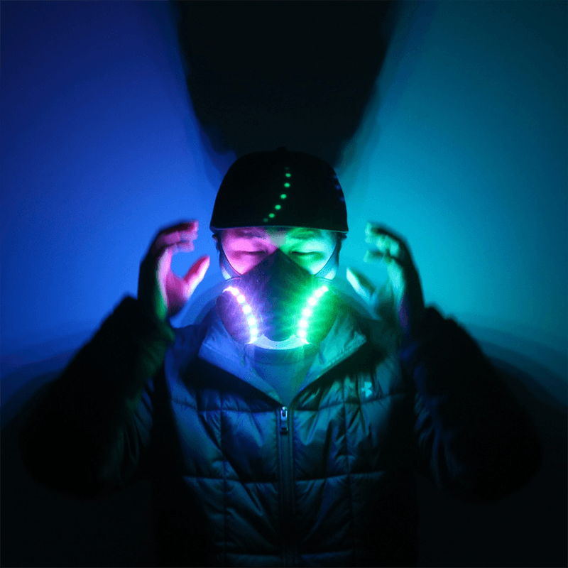 LED multi-color strobe mask-dressweeks