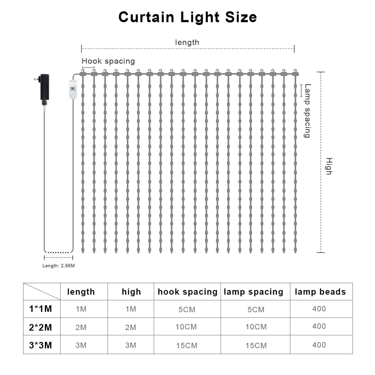 Ktvlasers smart curtain string lights Bluetooth APP control DIY text animation-dressweeks