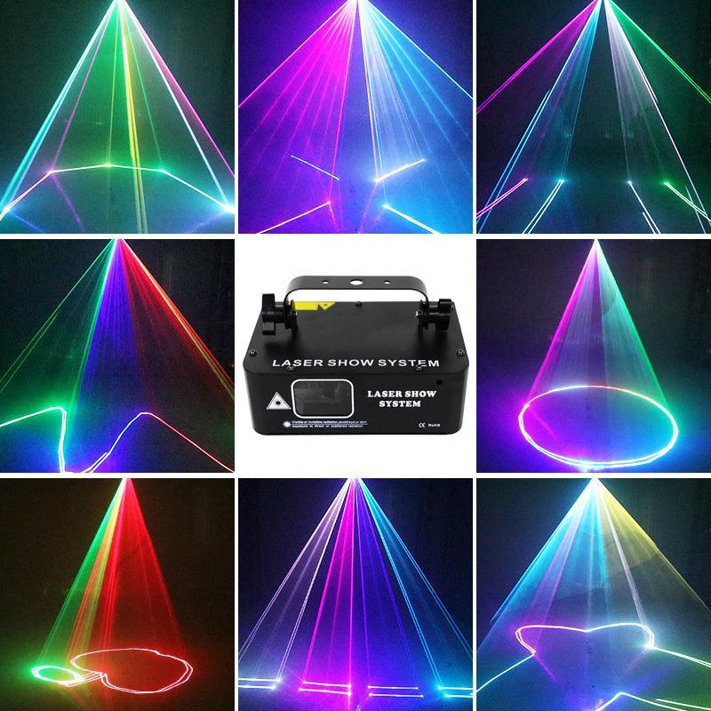Full color scanning laser light-dressweeks