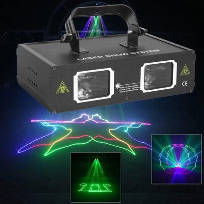 Full color scanning laser light-dressweeks