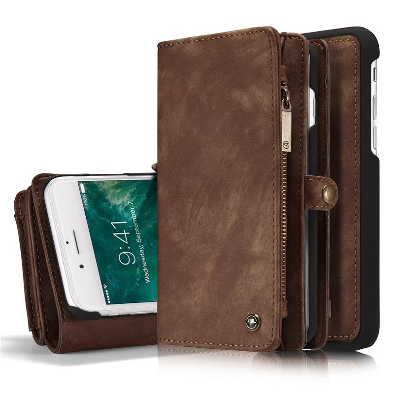 Premium Retro Leather Wallet Case for iPhone