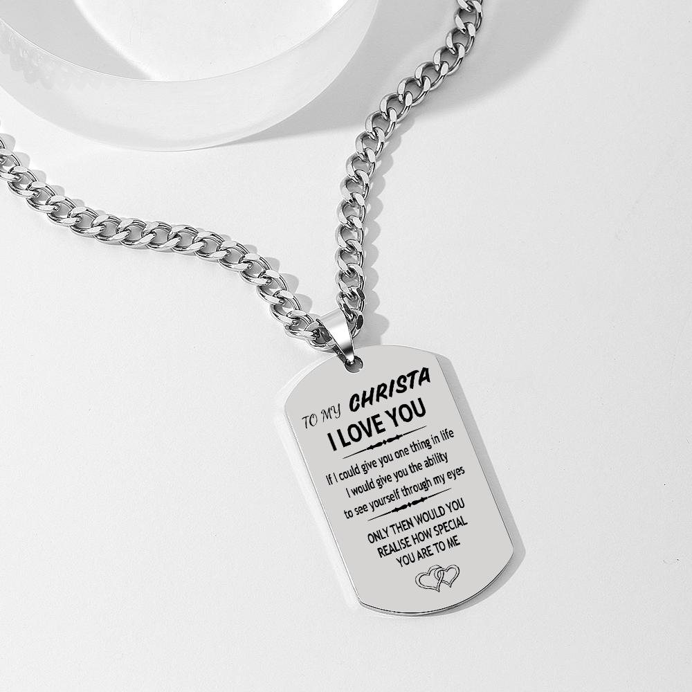 Personalized Photo Keychain Titanium Steel