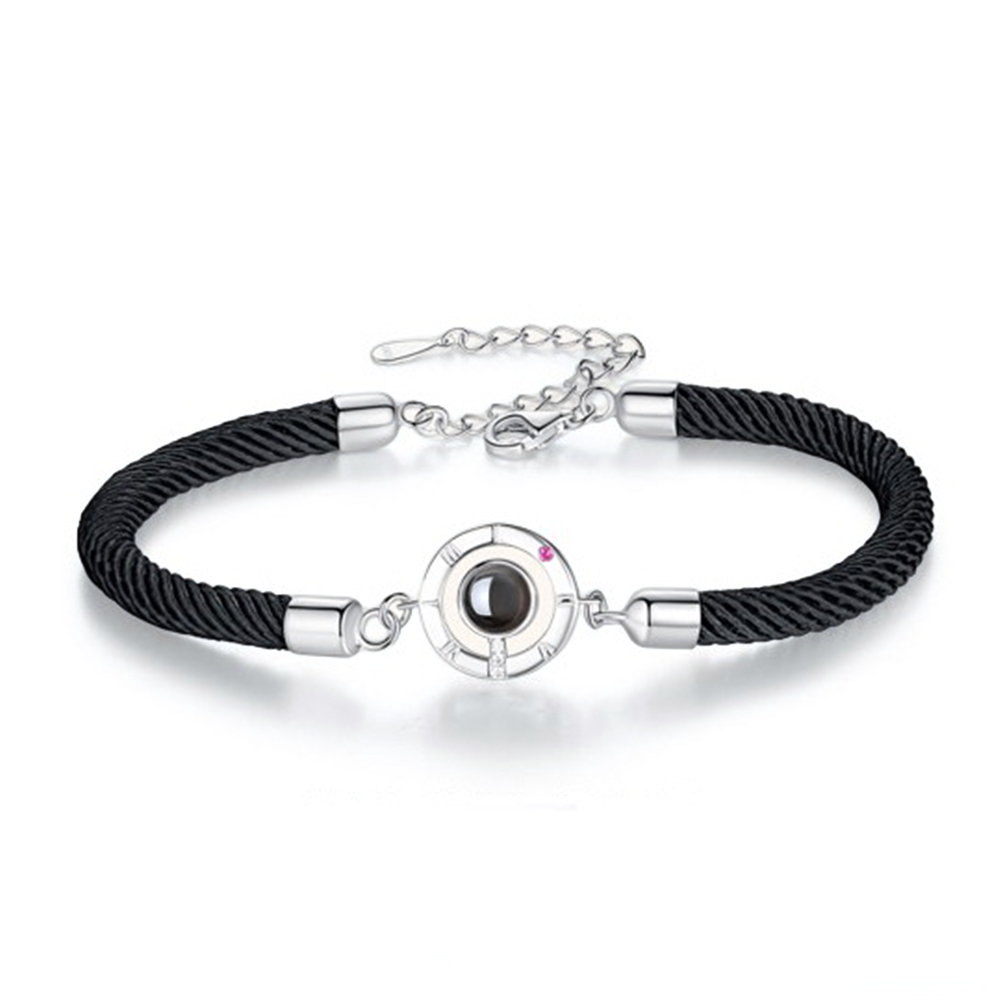Personalized Projection Bracelet Couple Memory Jewelry- mikcustom.com