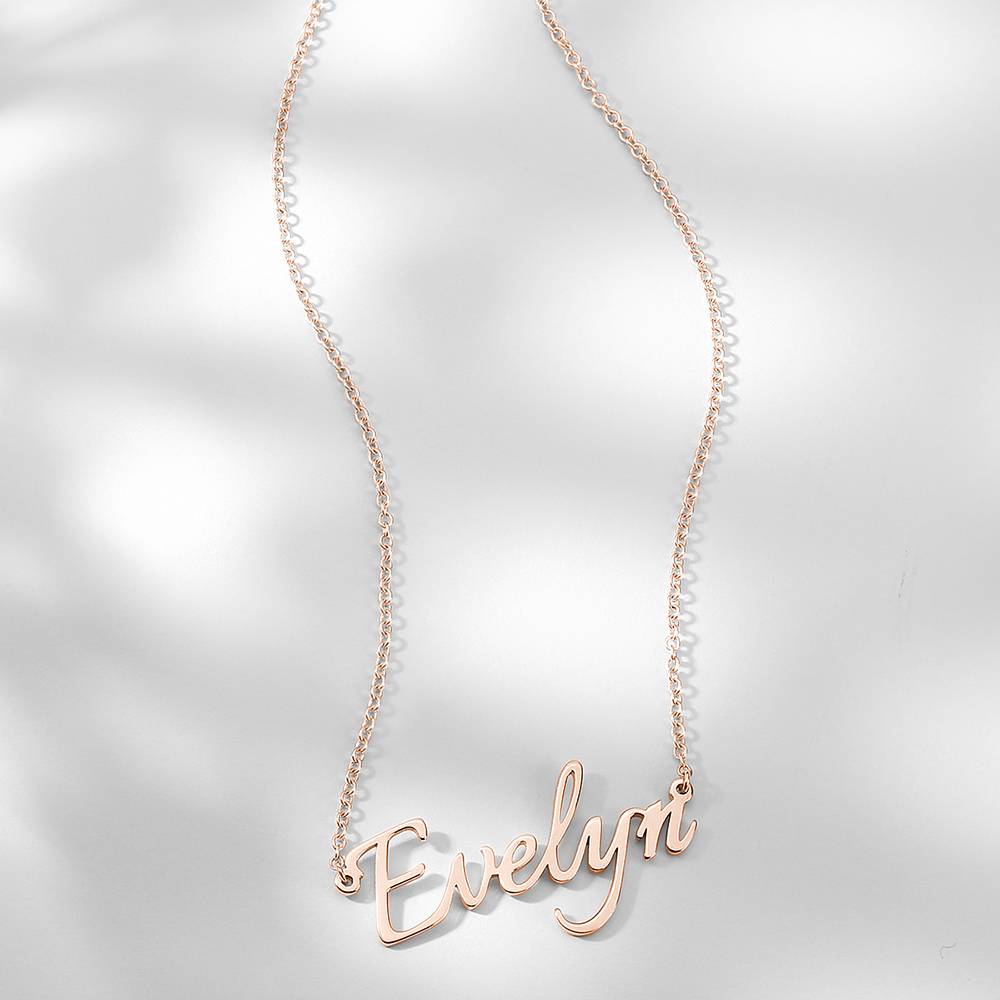 Personalized Nameplate Necklace Custom Name Jewelry- mikcustom.com