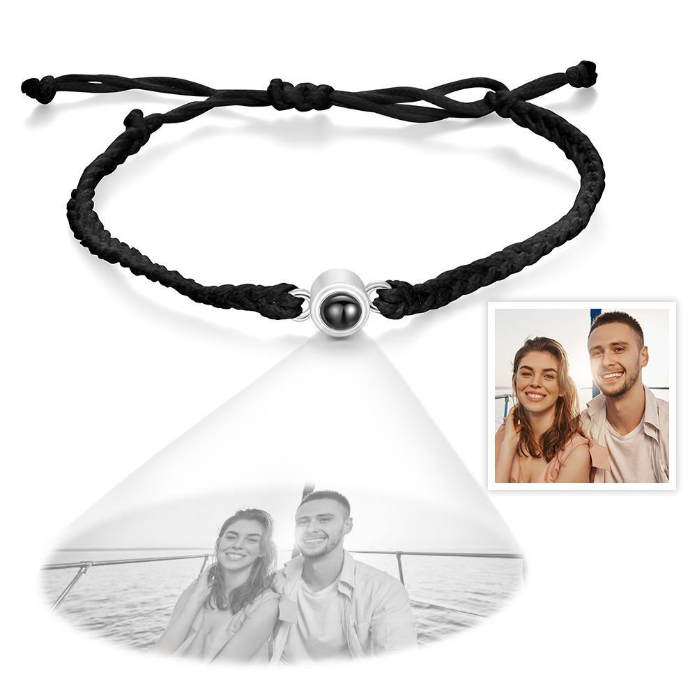 Personalized Projection Braided Bracelet Custom Photo Bracelet- mikcustom.com