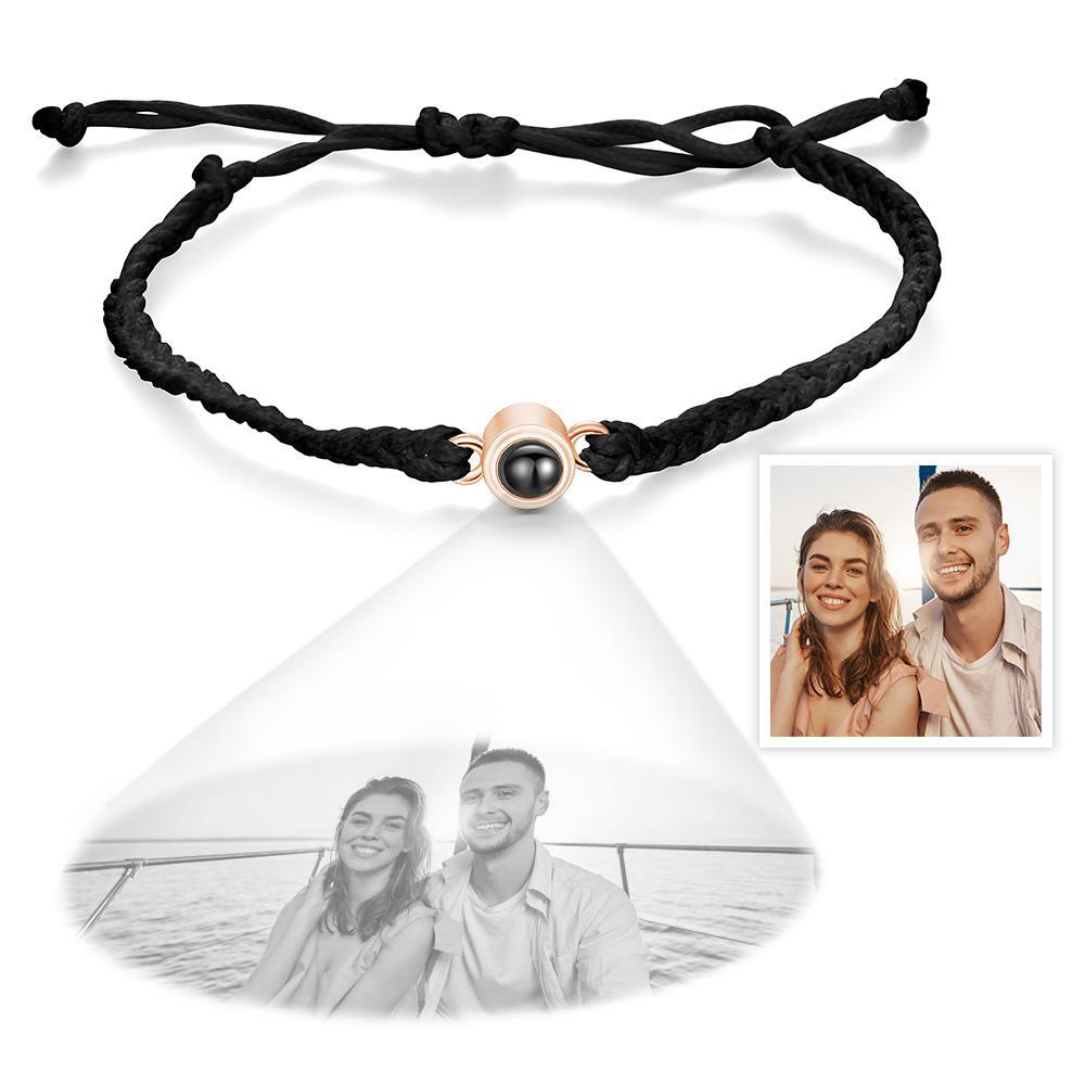 Personalized Projection Braided Bracelet Custom Photo Bracelet- mikcustom.com
