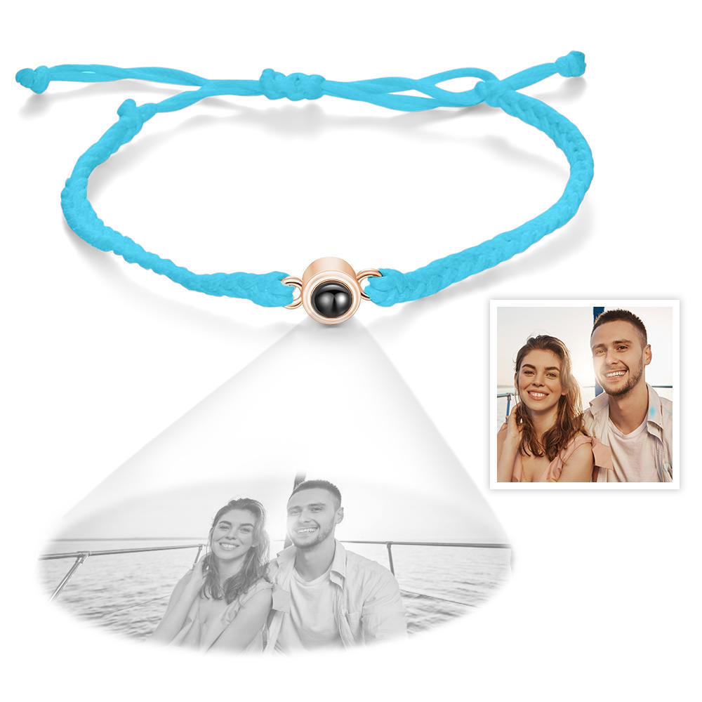 Personalized Projection Braided Bracelet Custom Photo Bracelet- mikcustom.com