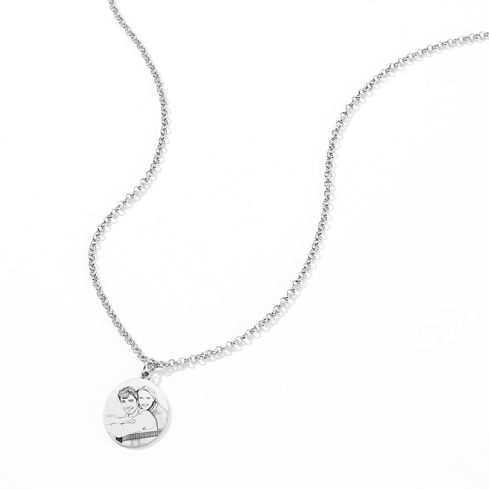Engraved Oval Tag Necklace Stainless Steel- mikcustom.com