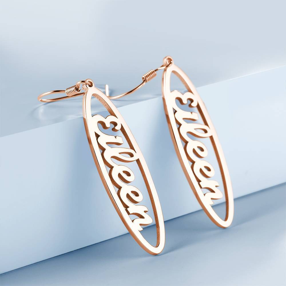 Custom Name Drop Earrings- mikcustom.com