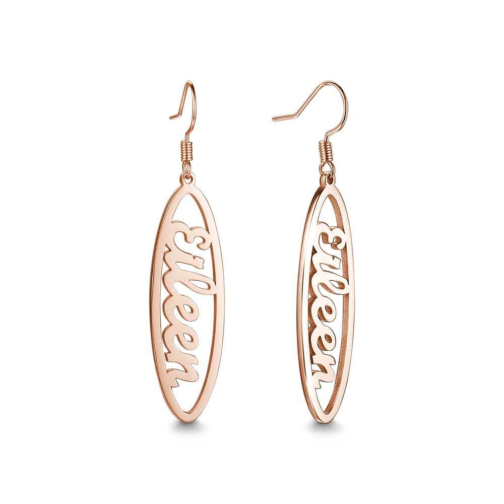 Custom Name Drop Earrings- mikcustom.com