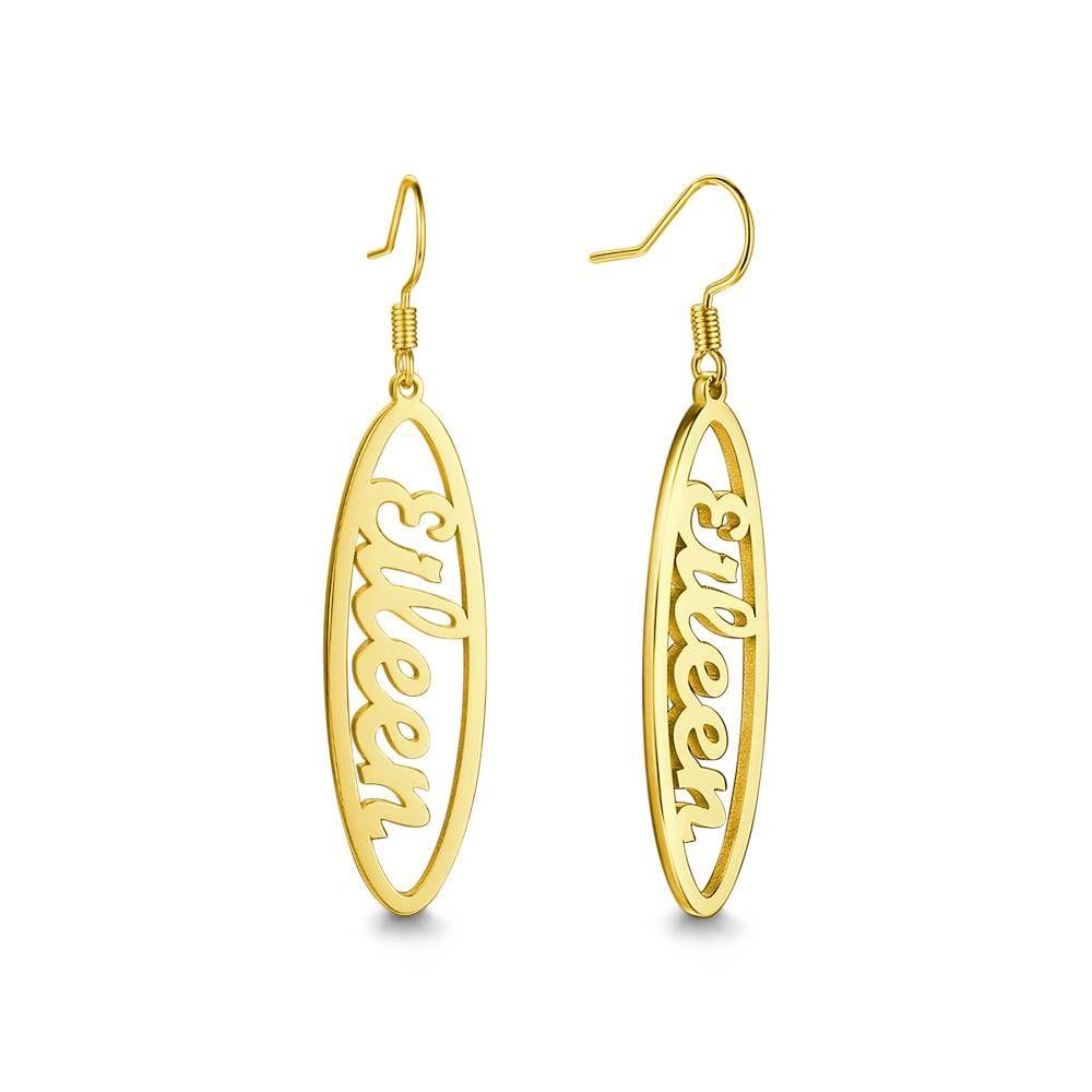 Custom Name Drop Earrings- mikcustom.com