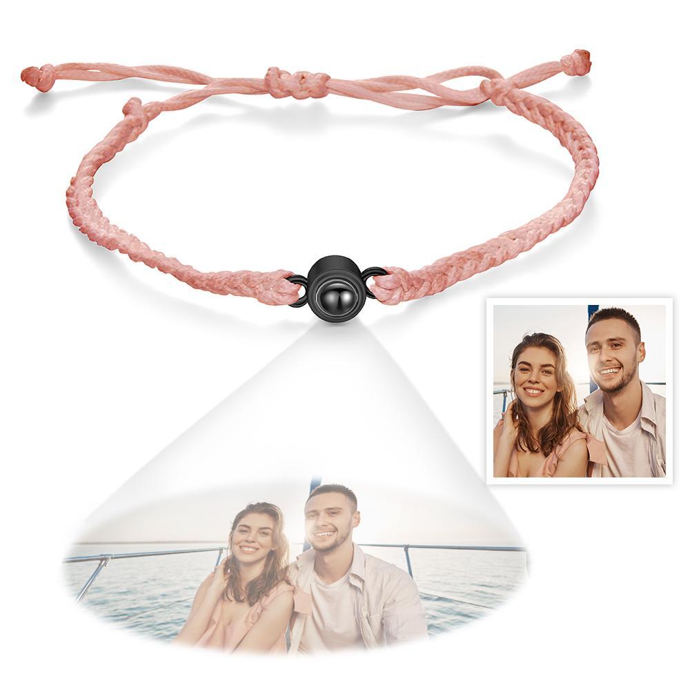Custom Projection Bracelet Simple Woven Couple Bracelet- mikcustom.com