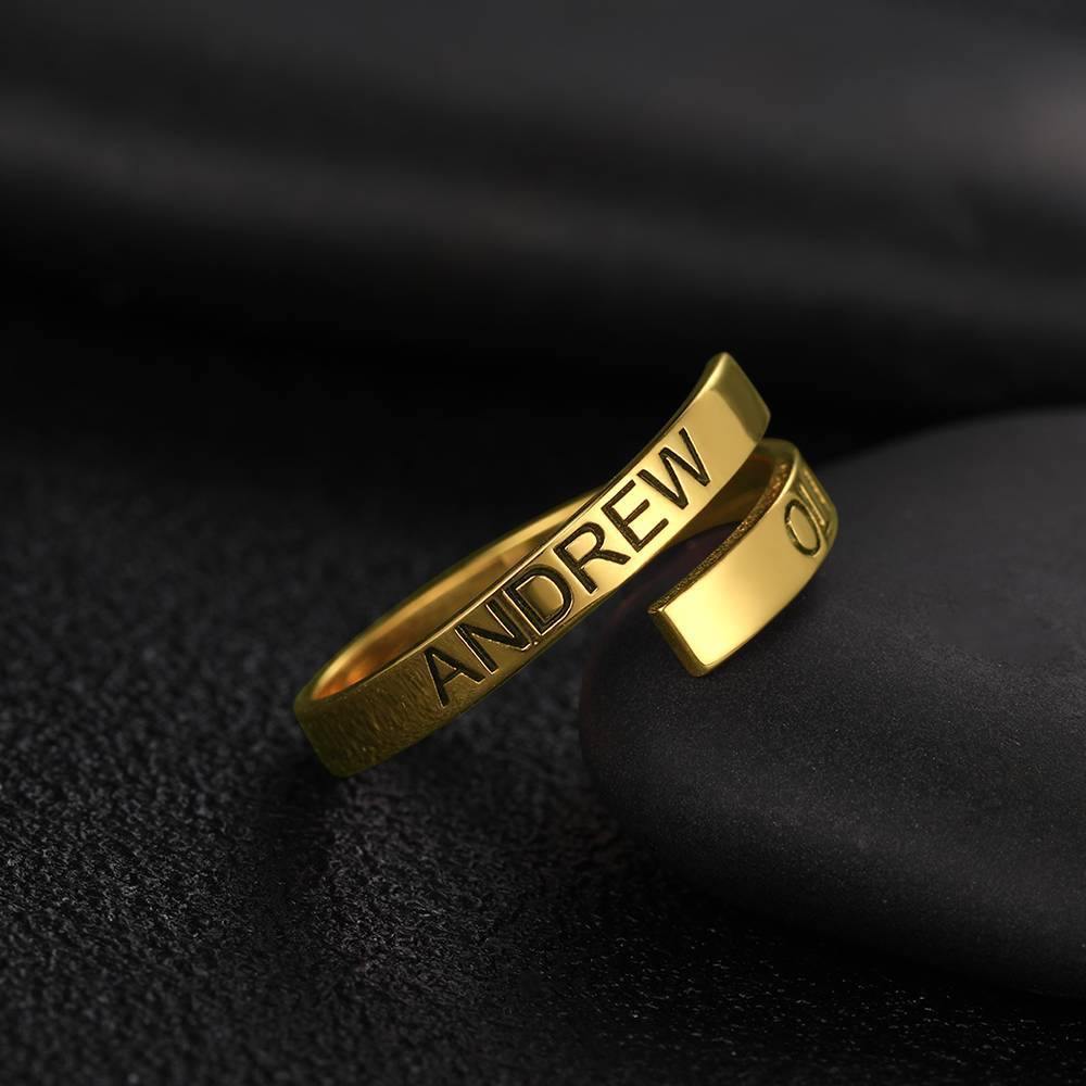 Custom Engraved Two Names Ring Copper- mikcustom.com
