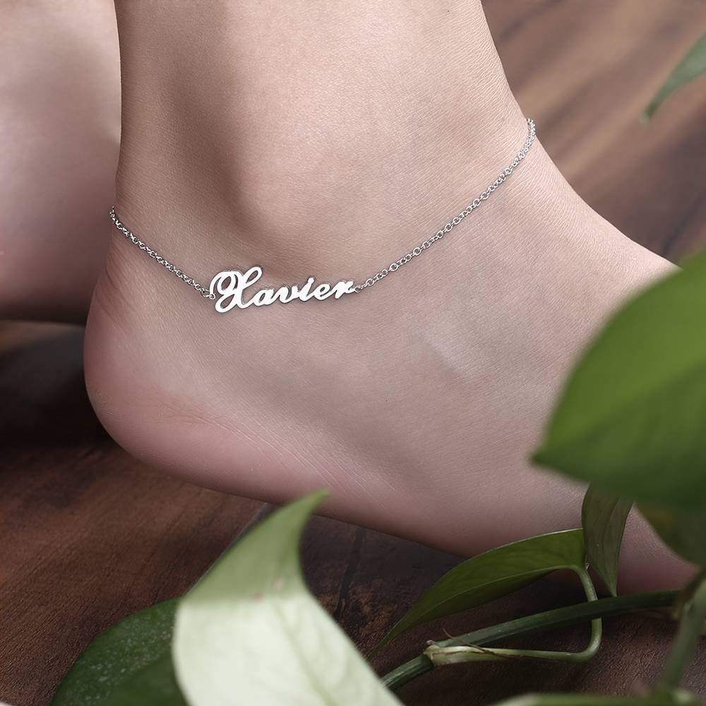 Custom Name Anklet Stainless Steel- mikcustom.com