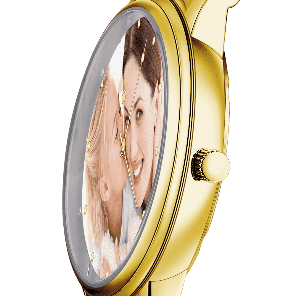 Unisex Engraved Photo Watch Alloy Strap 38mm- mikcustom.com