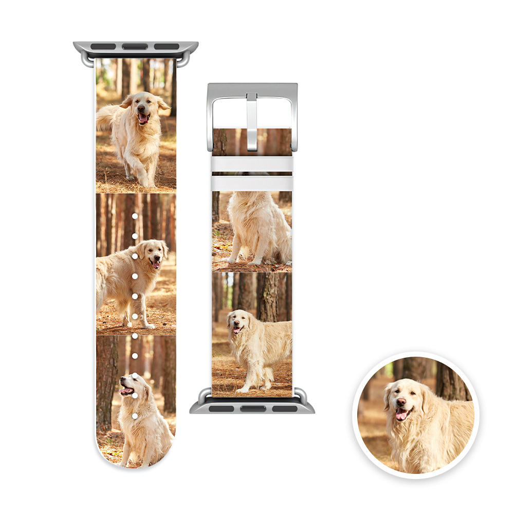 Personalized Collage Photo Apple Watch Band Silicone Sport Watch Band- mikcustom.com