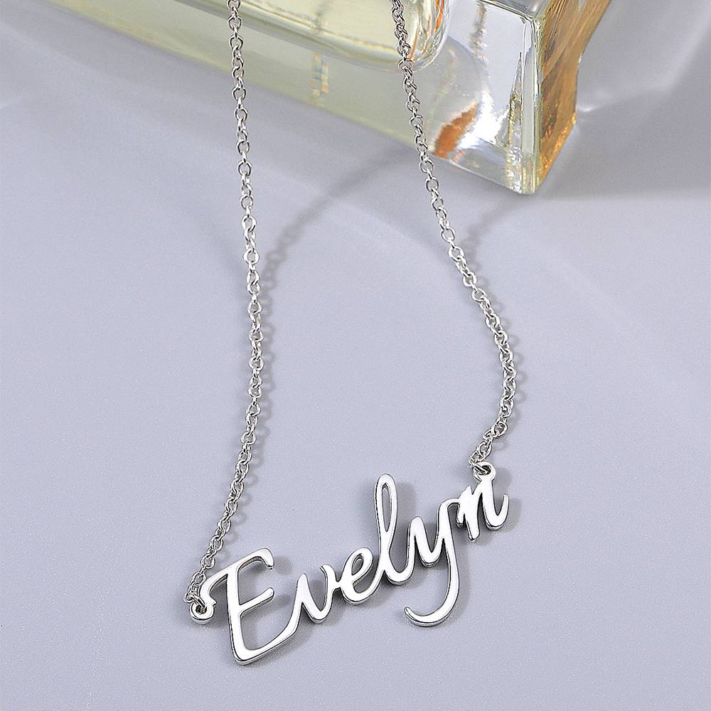 Personalized Nameplate Necklace Custom Name Jewelry- mikcustom.com