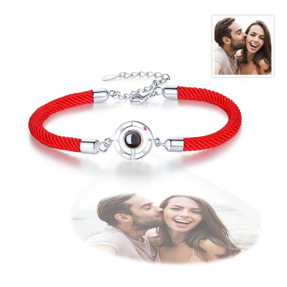 Personalized Projection Bracelet Couple Memory Jewelry- mikcustom.com