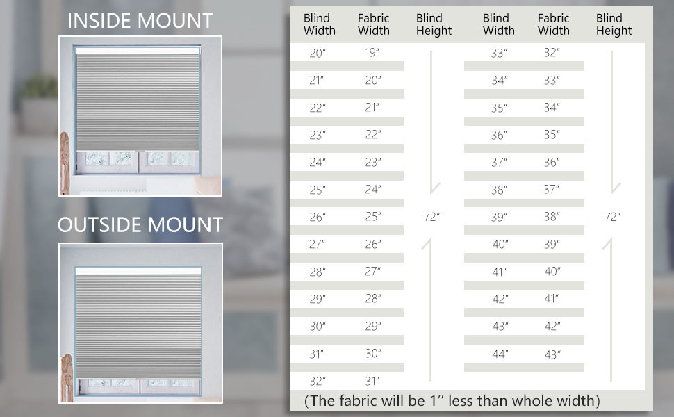 SEEYE Cordless Cellular Blackout Honeycomb Blinds