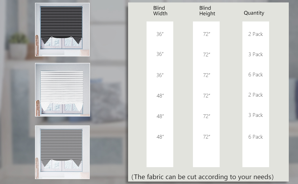 SEEYE Temporary Blackout Cordless Blinds