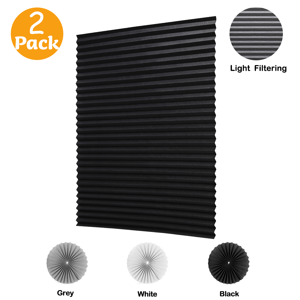 Cordless Pleated Fabric Shade-Light Filtering